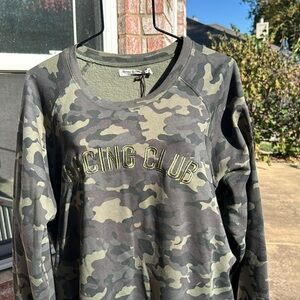 NWT Camouflage Heroes Motor Racing Club Sweatshirt Unisex XXL